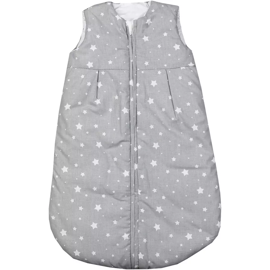 TupTam Baby Ganzjahres Schlafsack ohne Ärmel wattiert dunkelgrau