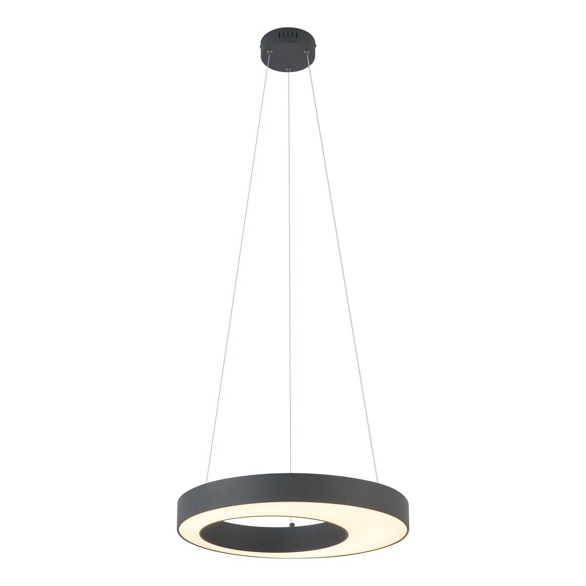 Moderne hanglamp zwart 50cm incl. LED 3-staps dimbaar - Organici
