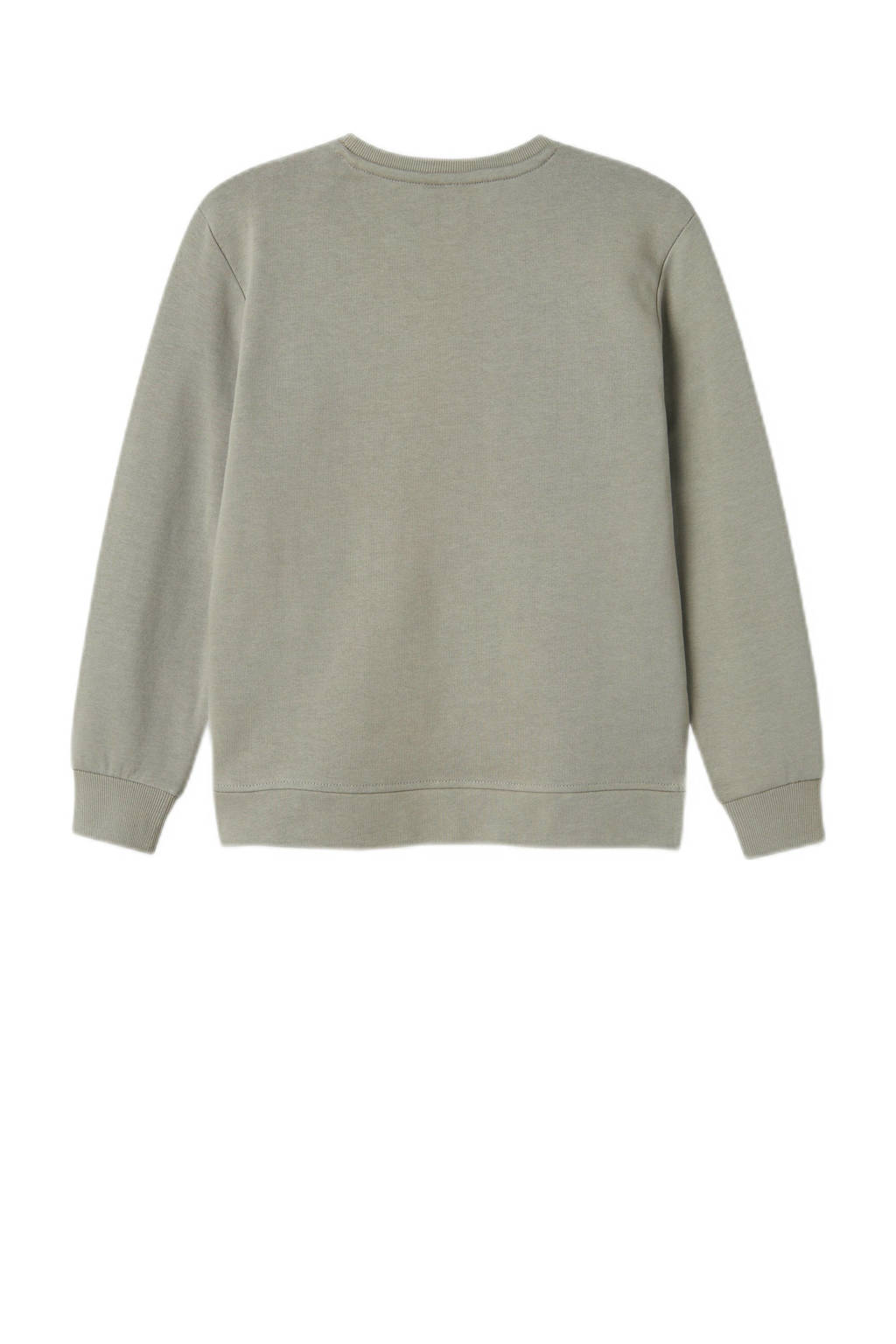 NAME IT sweater NKMLASSIE met printopdruk grijs/zwart