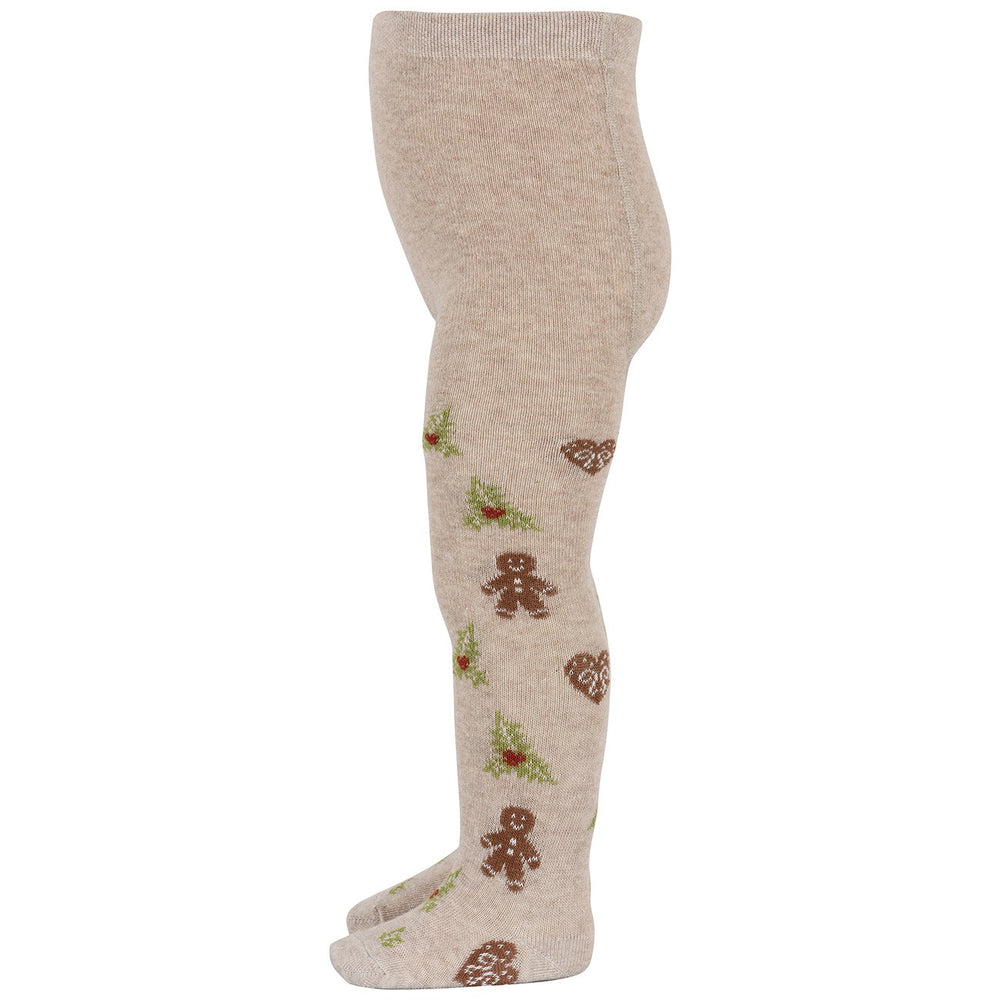 Køb Mp Danmark Christmas Strømpebukser Beige Melange