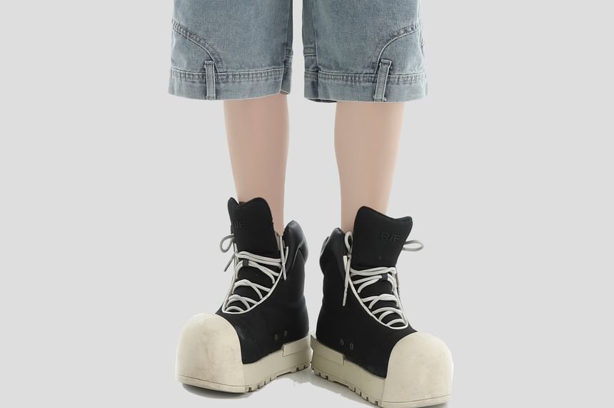 INStudio - Ondersteboven denim shorts