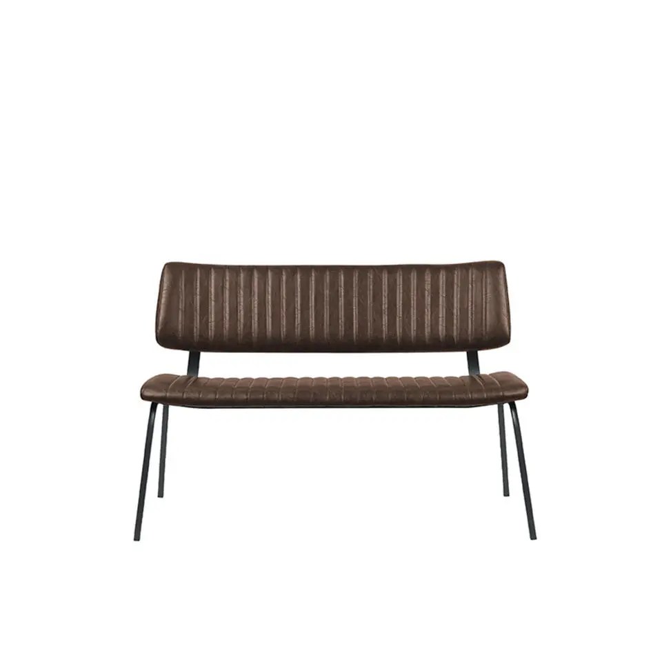 LABEL51 Eetkamerbank Gusto - Bruin - PU-Leder - 120 cm