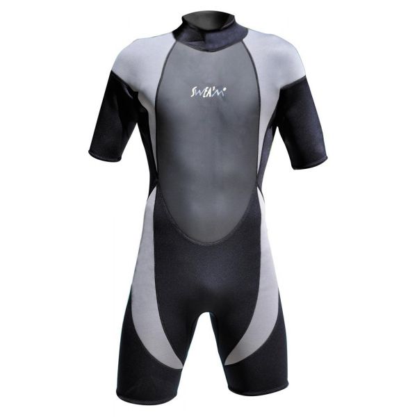 So Dive Shorty Surf Lagoon Black Silver