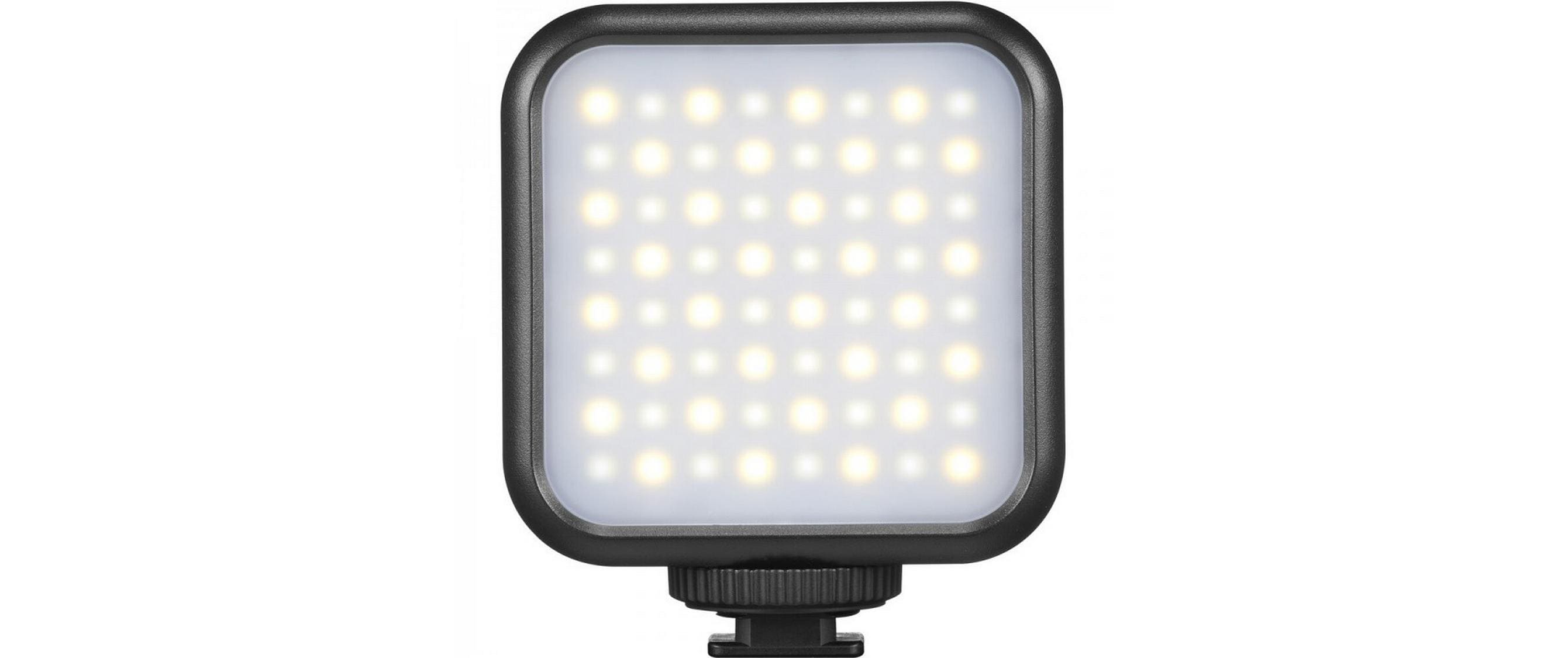 Videoleuchte LED6Bi Panel LEDEin taschengrosses und ultraleichtes Bi-Color LED6Bi-Panel aus der Litemons-Reihe mit integriertem Akku