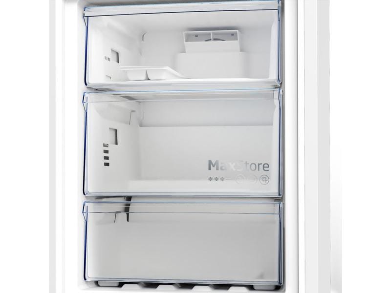 Beko Kühl-Gefrierkombination KG510 Grau, Rechts, Wechselbar Kombigerät mit Kühlschrank und Gefrierschrank