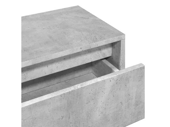 Ensemble de meubles de couloir 4 pcs gris béton bois ingénierie
