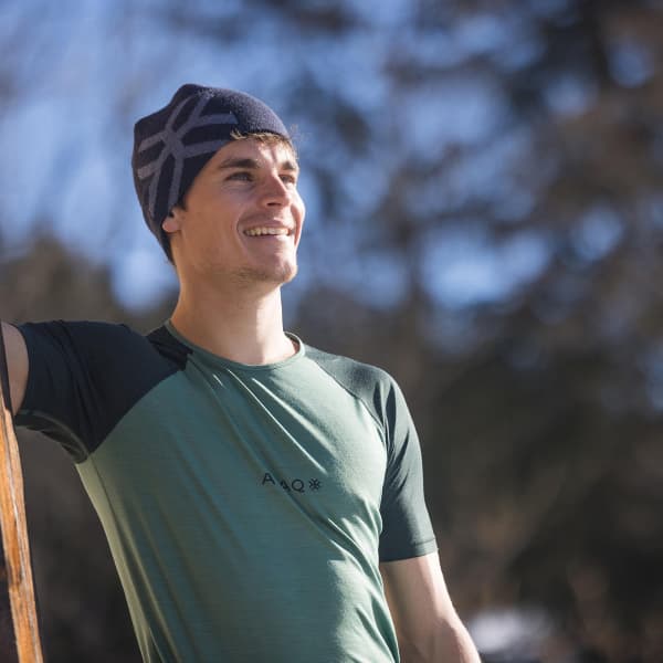 Bonnet Bandeau ski de randonnée AYAQ UPSALA WARM BEANIE BLUE SLATE