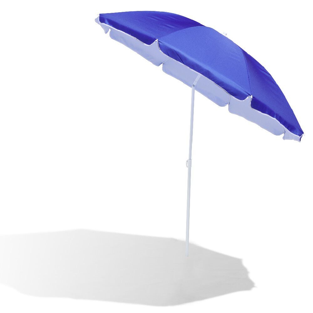 Parasol de plage inclinable Sun bleu