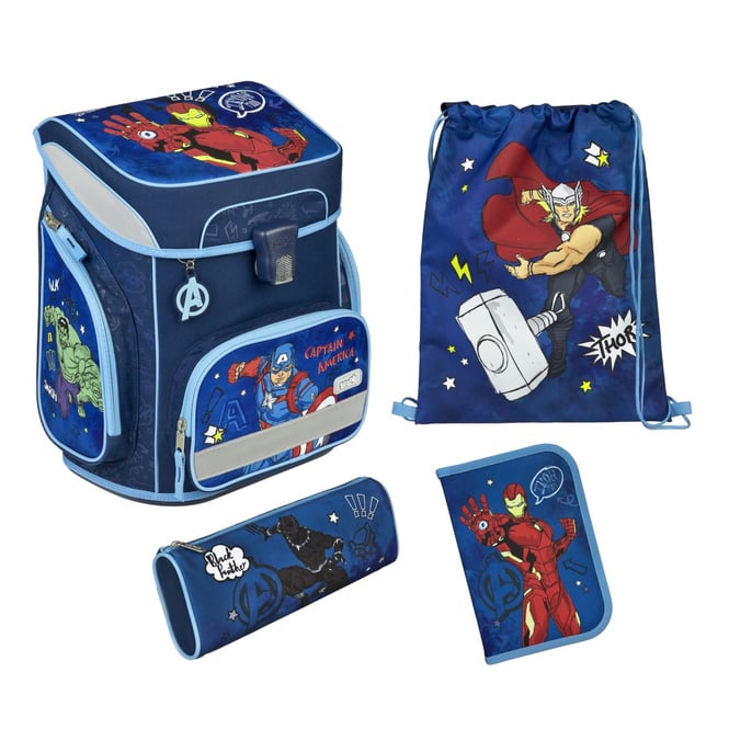 Avengers - Scooli - Schulranzen - EasyFit - 5-teilig