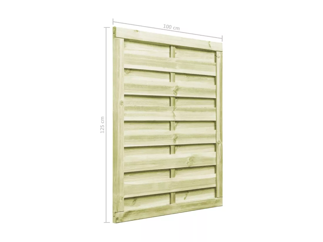Portillon Bois de pin imprégné 100x125 cm Vert