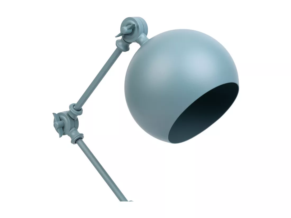 Lampe de bureau en métal gris 26x15x60h