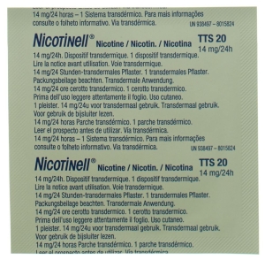 NICOTINELL 2 mittel Matrixpflaster 14mg/24h, 21 Stück