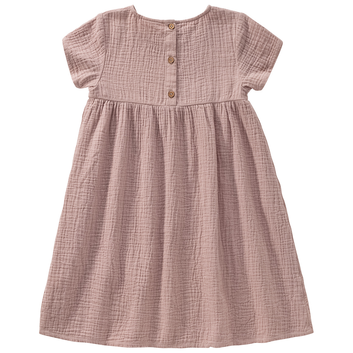 Topolino Pure Collection Mädchen Musselin-Kleid mit Teilungsnaht puderrosa