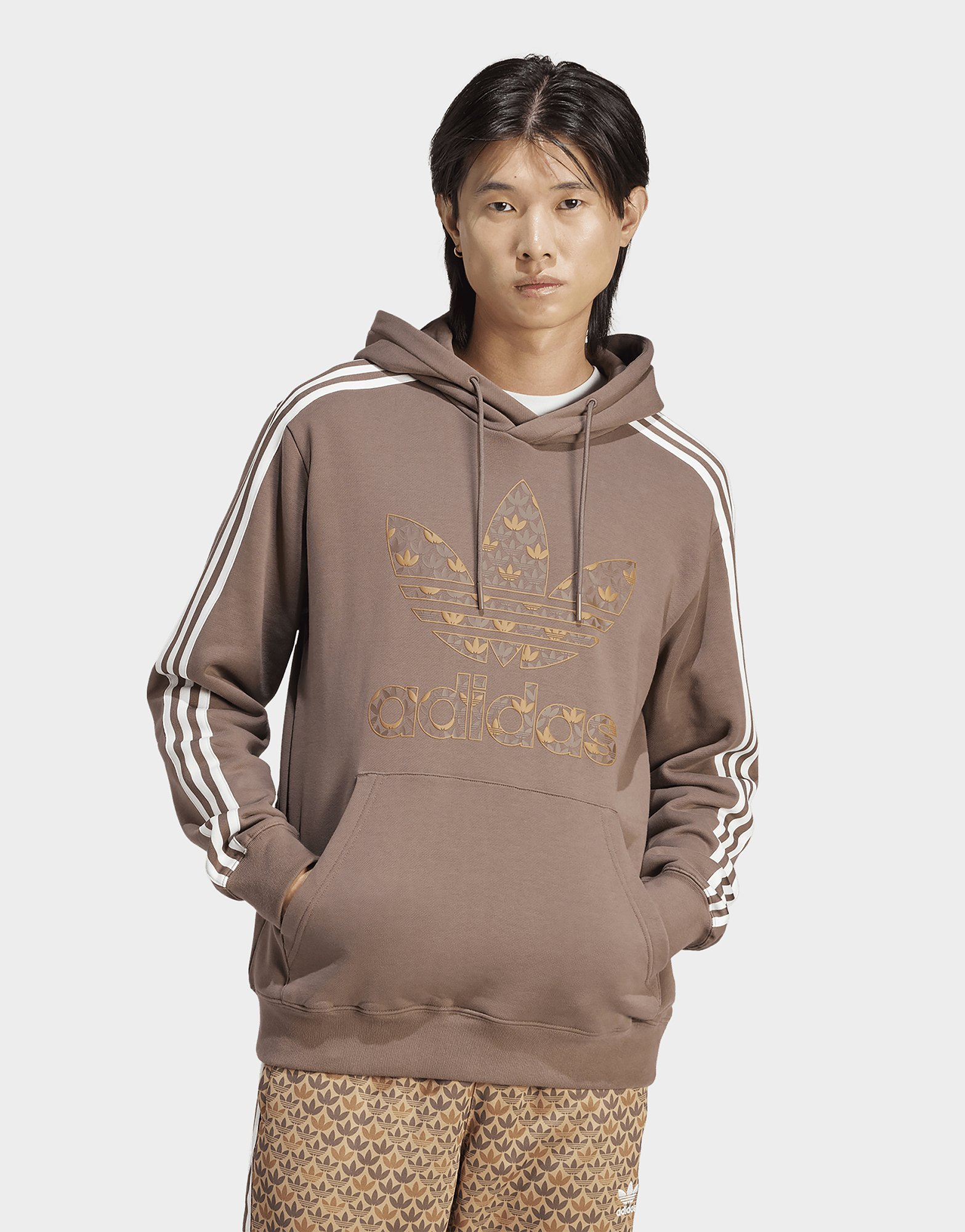 adidas Sweat-shirt à capuche mono graphique classique