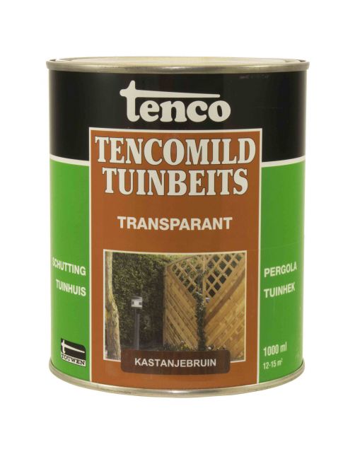 Tenco Tencomild Transparant - Tuinbeits - 1 l Kastanjebruin Transparant