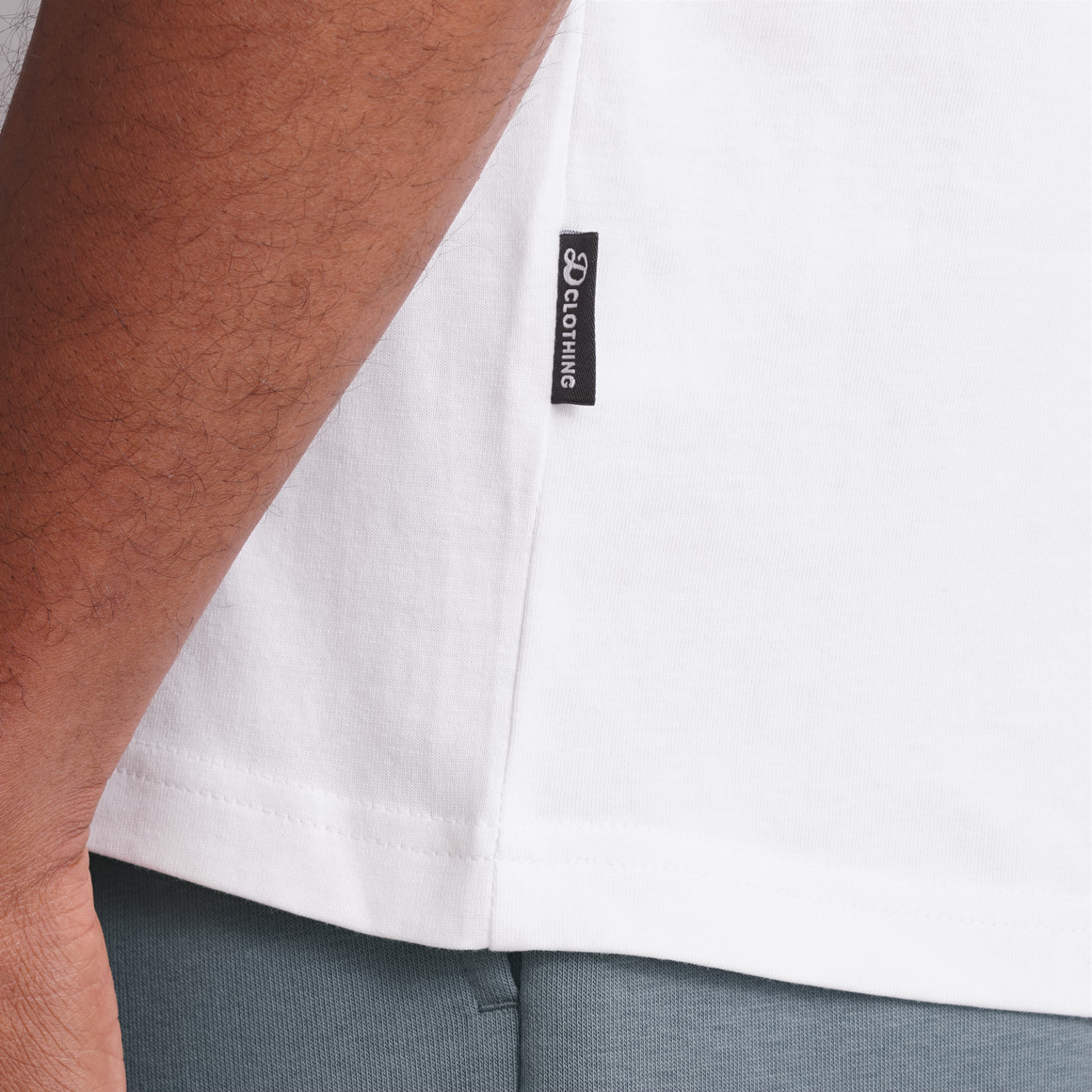 VanVaan Denim Herren T-Shirt mit Rücken-Print weiss