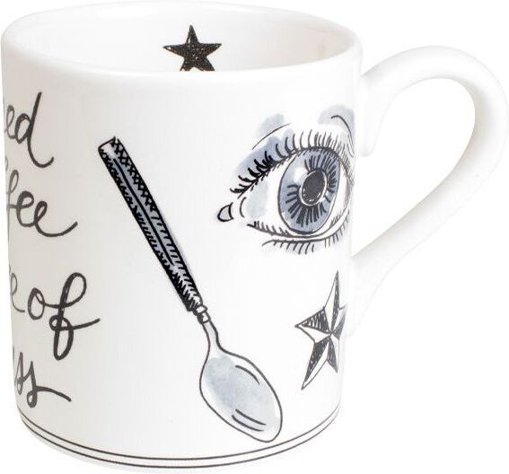 Blond Amsterdam mok Noir I Need A Coffee wit / zwart 0,3 L