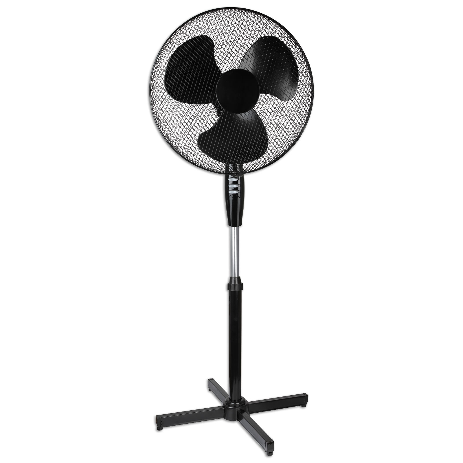 Standventilator - schwarz - 3-Stufen-Schalter