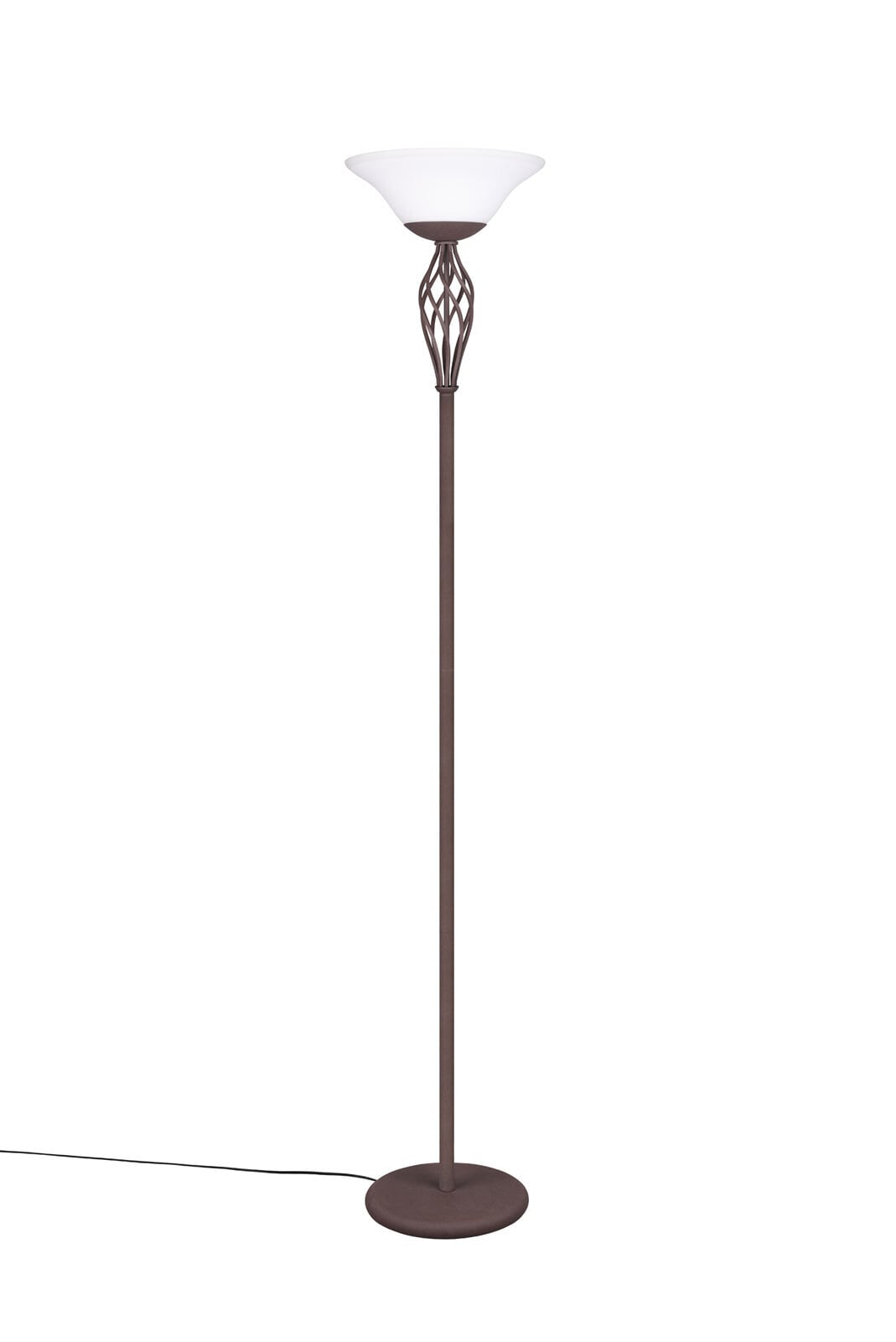 Rustica Stehleuchte braun, mehrfarbig, 401000224, D/H: 33,5/180 cm, Metall