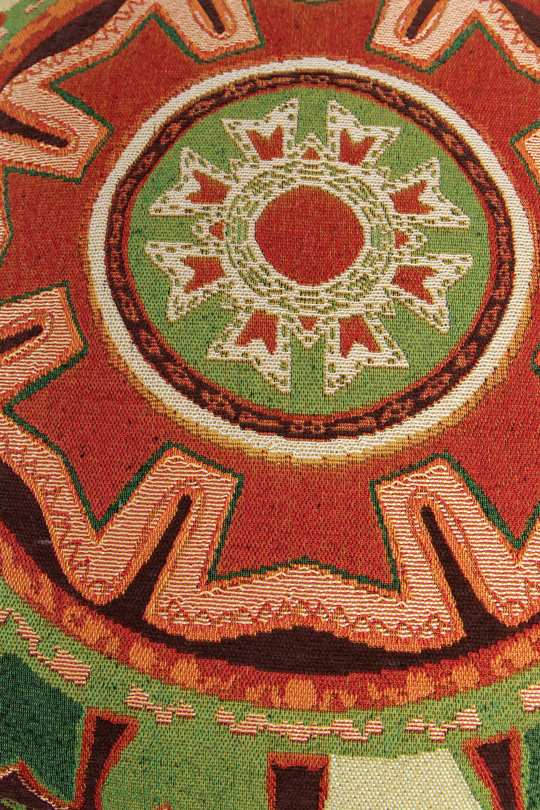 Multicolour jacquard kussen