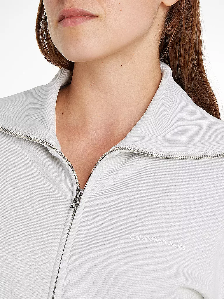 CALVIN KLEIN JEANS Sweatjacke  hellgrau