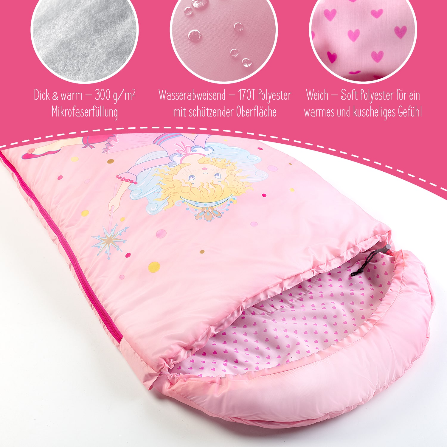Skandika Prinzessin Lillifee Kinderslaapzak