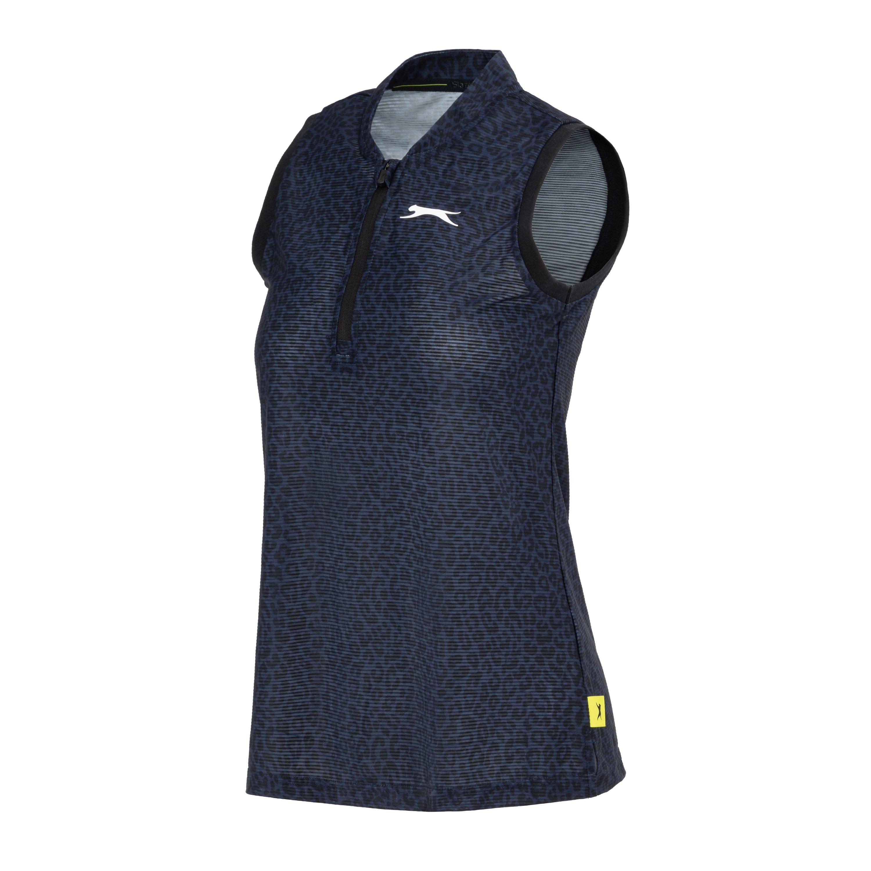Slazenger Slaz Zip Sleeveless Polo