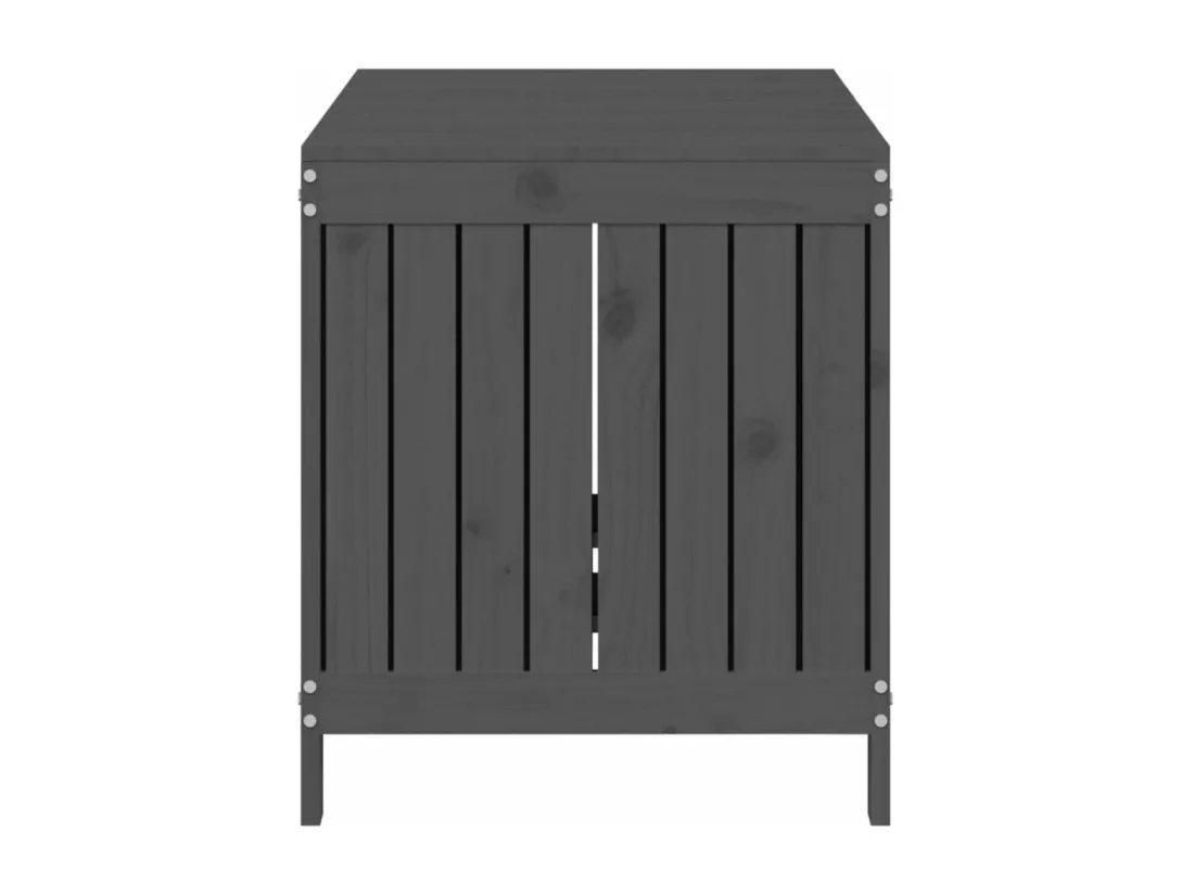 Boîte de rangement de jardin Gris 121x55x64 cm Bois de pin