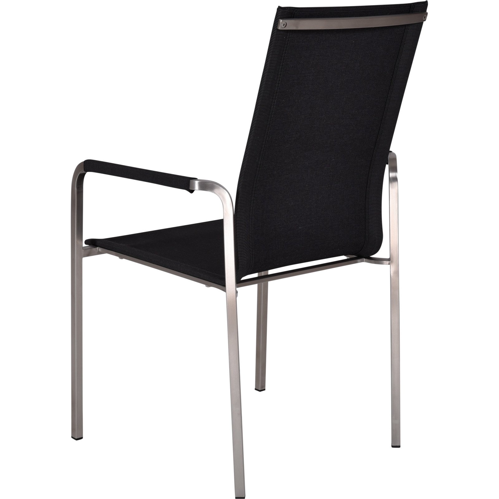 Stuhl Toledo Edelstahl schwarz