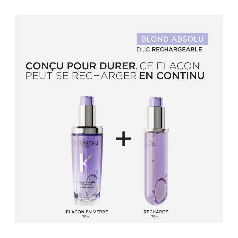 Huile Cicagloss Blond Absolu rechargeable Kérastase 75ml