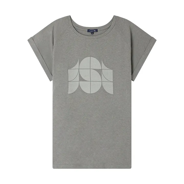 Soeur T-shirt Valentina Coton et Lin | Vert de gris