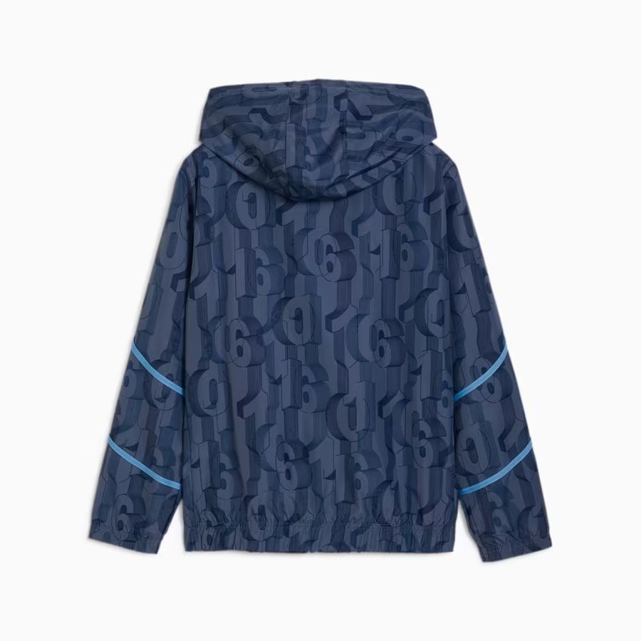 Manchester City Veste Avant-Match Woven Anthem - Inky Blue/Bleu Clair Enfant
