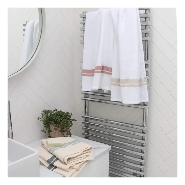 Camomile London Serviette de bain waffle en coton | Terracotta