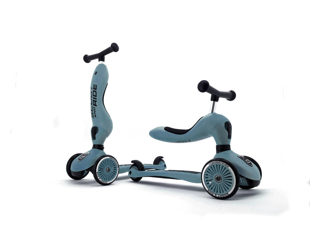 Super mooie scoot en ridestep Highwaykick 1 - Steel