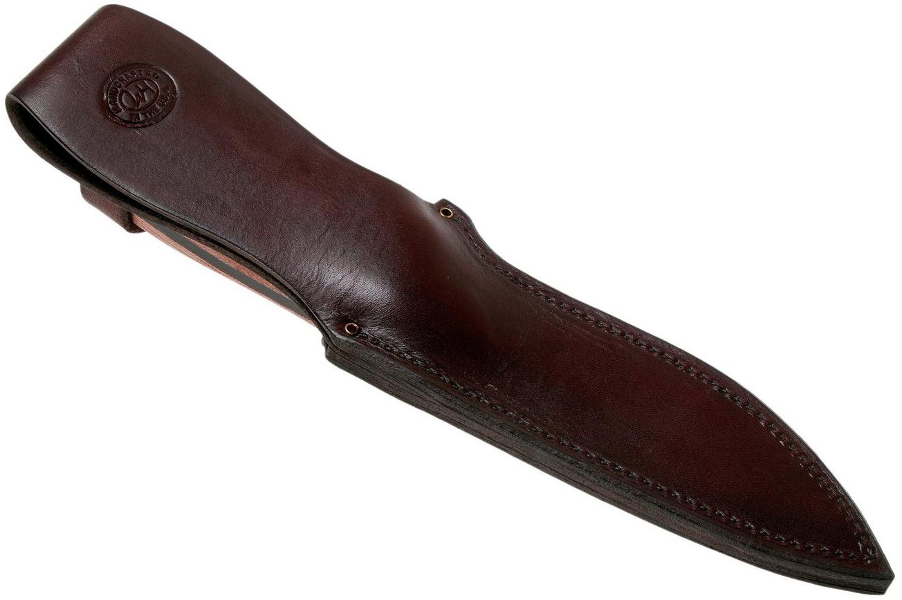 Rick Hinderer Ranch Drop Spanto Battle Black, Red Micarta survivalmes