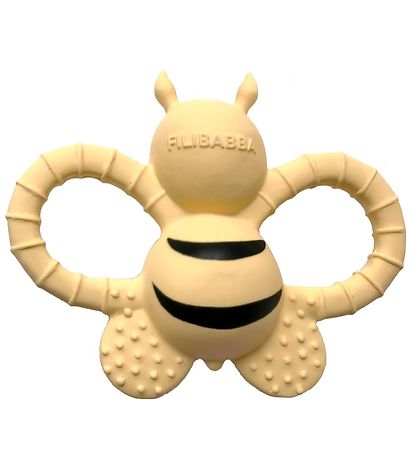 Filibabba Bådering - Naturgummi - Bella The Bee - Pale Banana