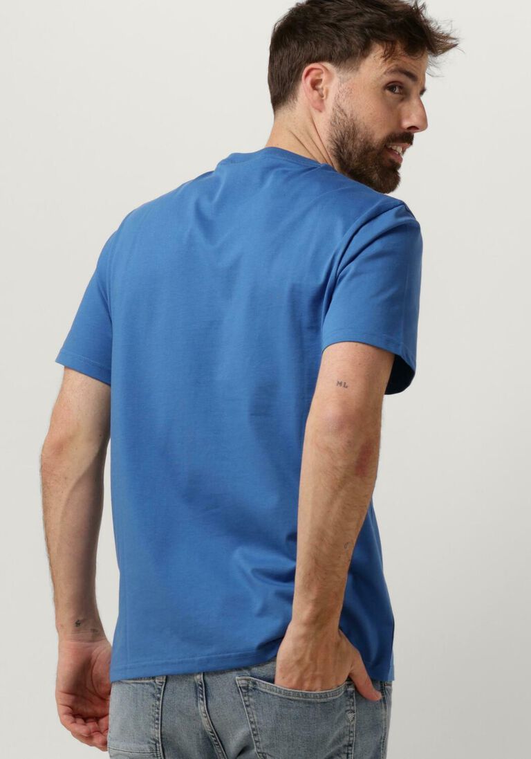 LYLE & SCOTT blauwe lyle & scott t-shirt plain t-shirt