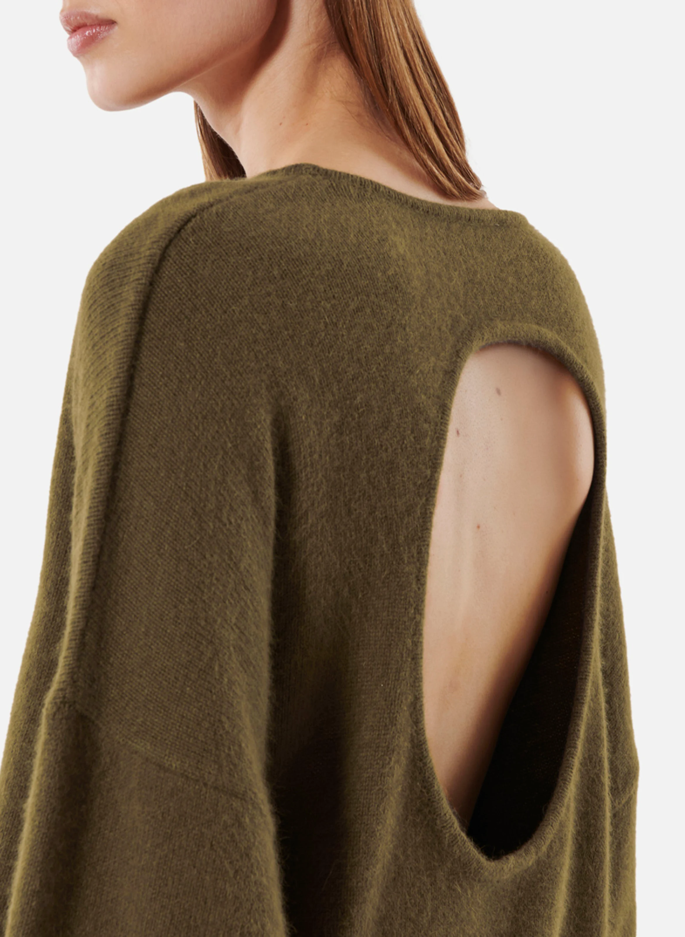 BIRKIN - Pull col rond en laine mélangée | Marron
