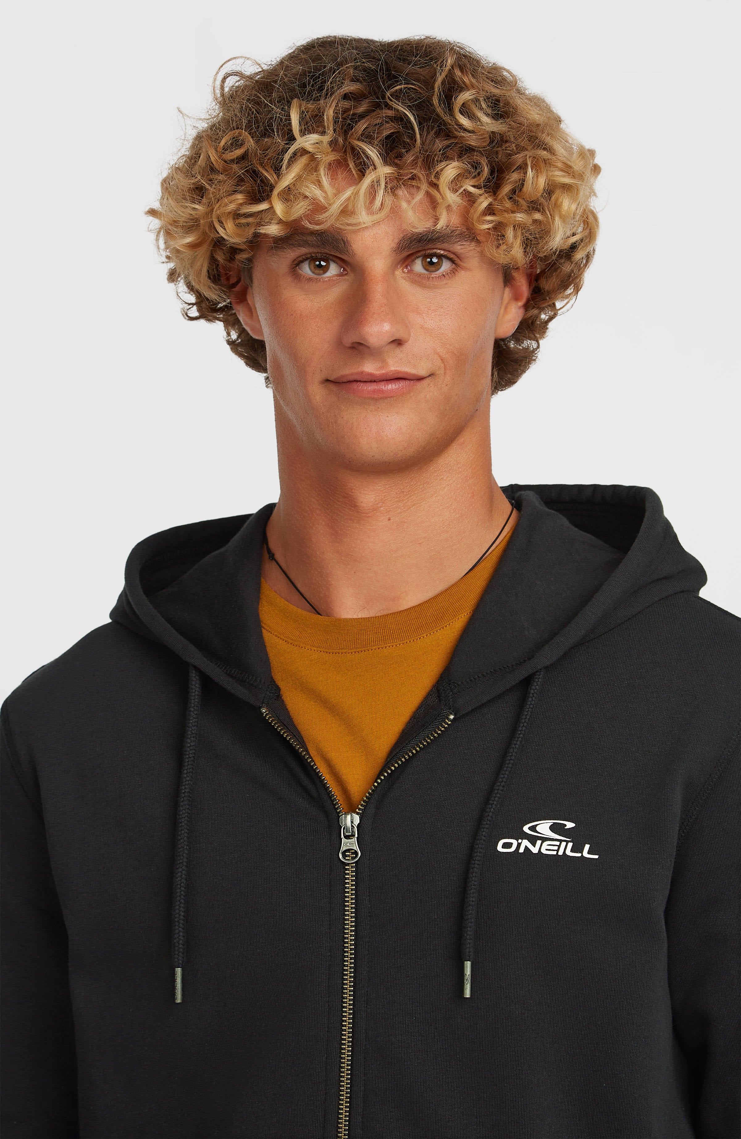 Small Logo hoodie met volledige rits
