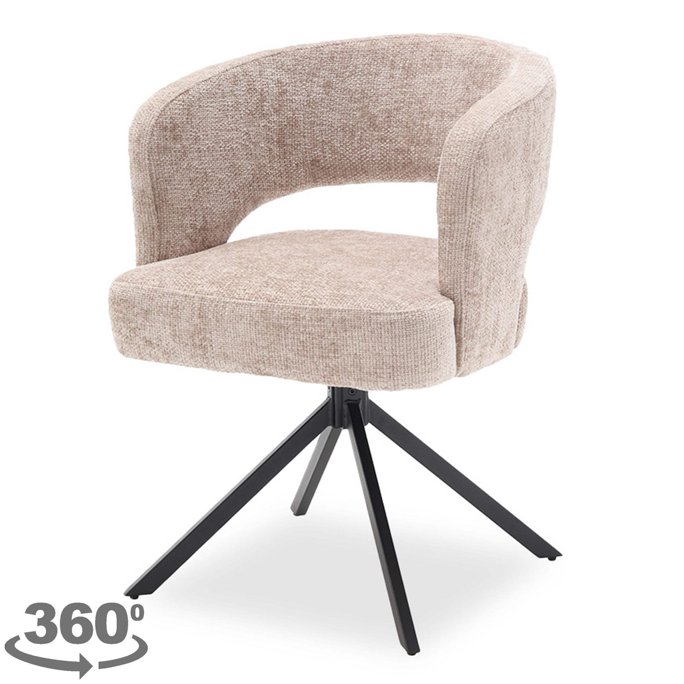 Eetkamerstoel Beige Penny B60 x D62 x H81 cm
