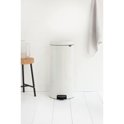 Treteimer Newicon 30 L, Weiß