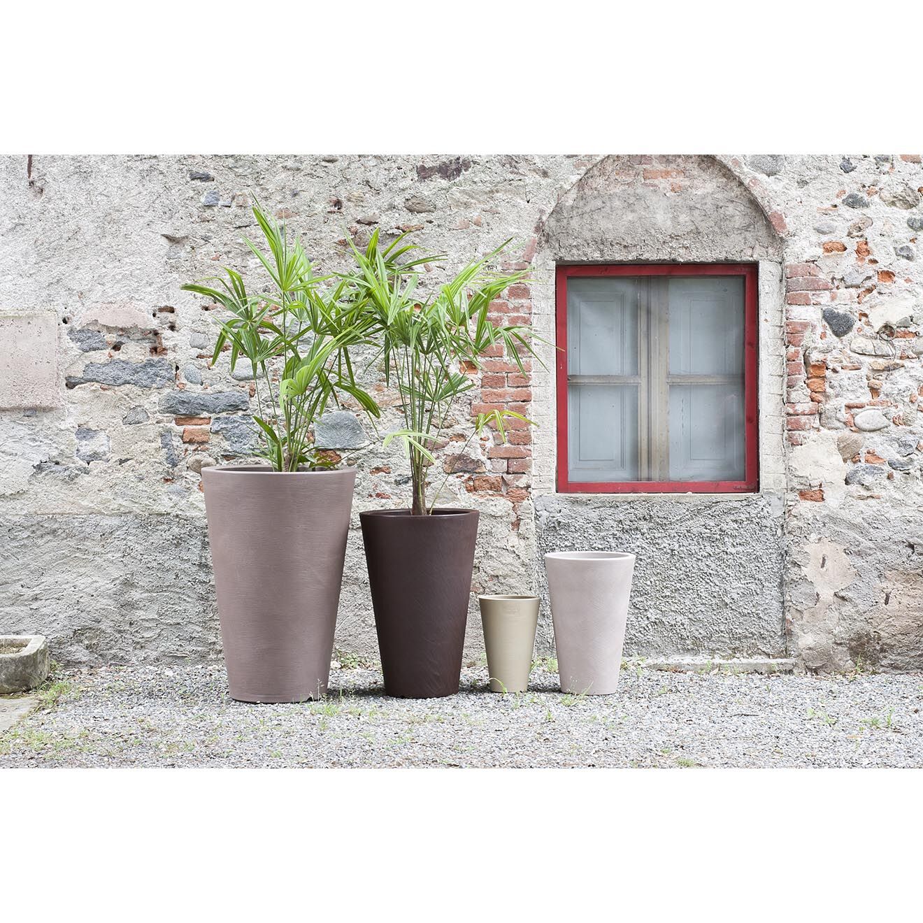 Serralunga Pot Liscio Siena blanc - D.27x40.5 cm