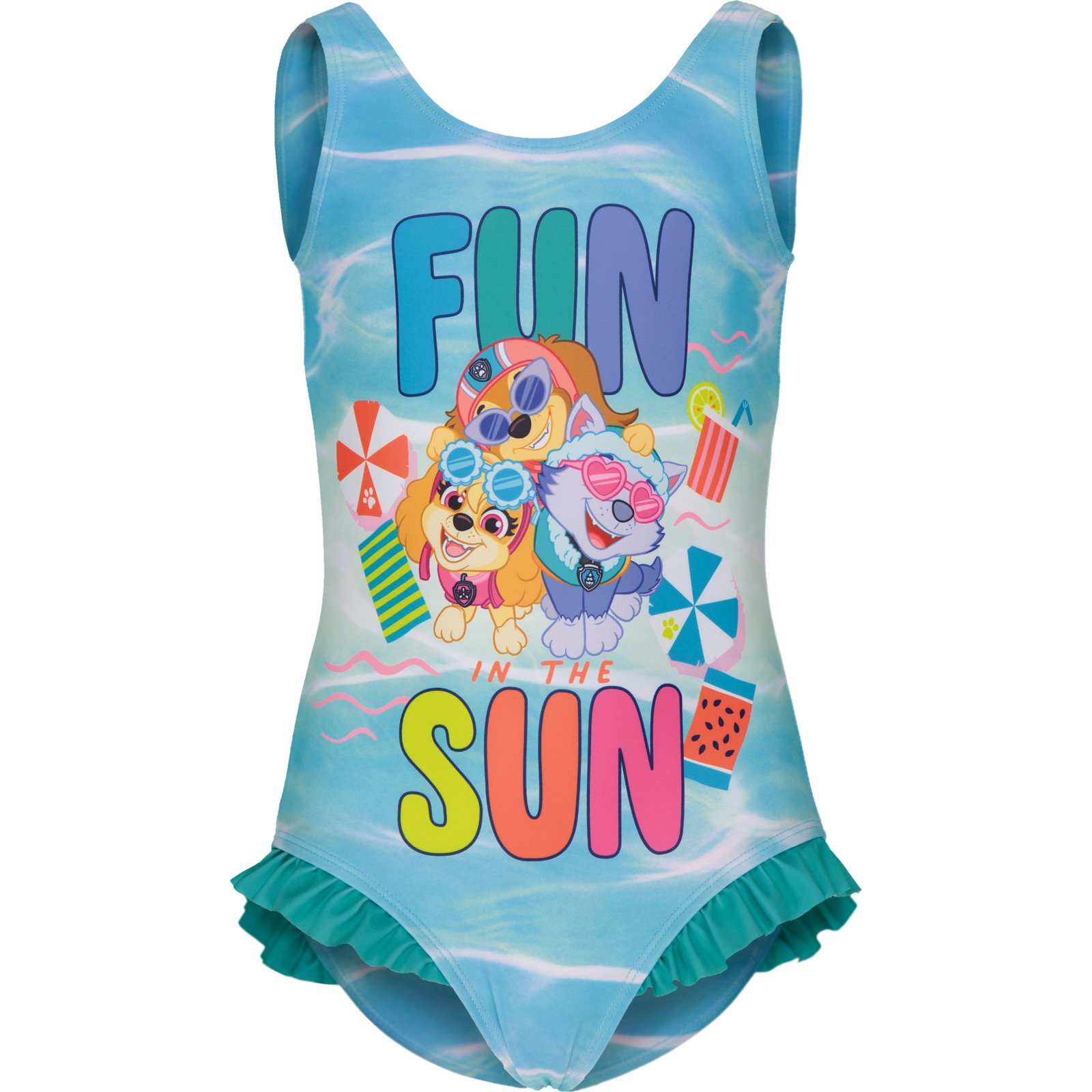 Kinder-Badeanzug Paw Patrol türkis