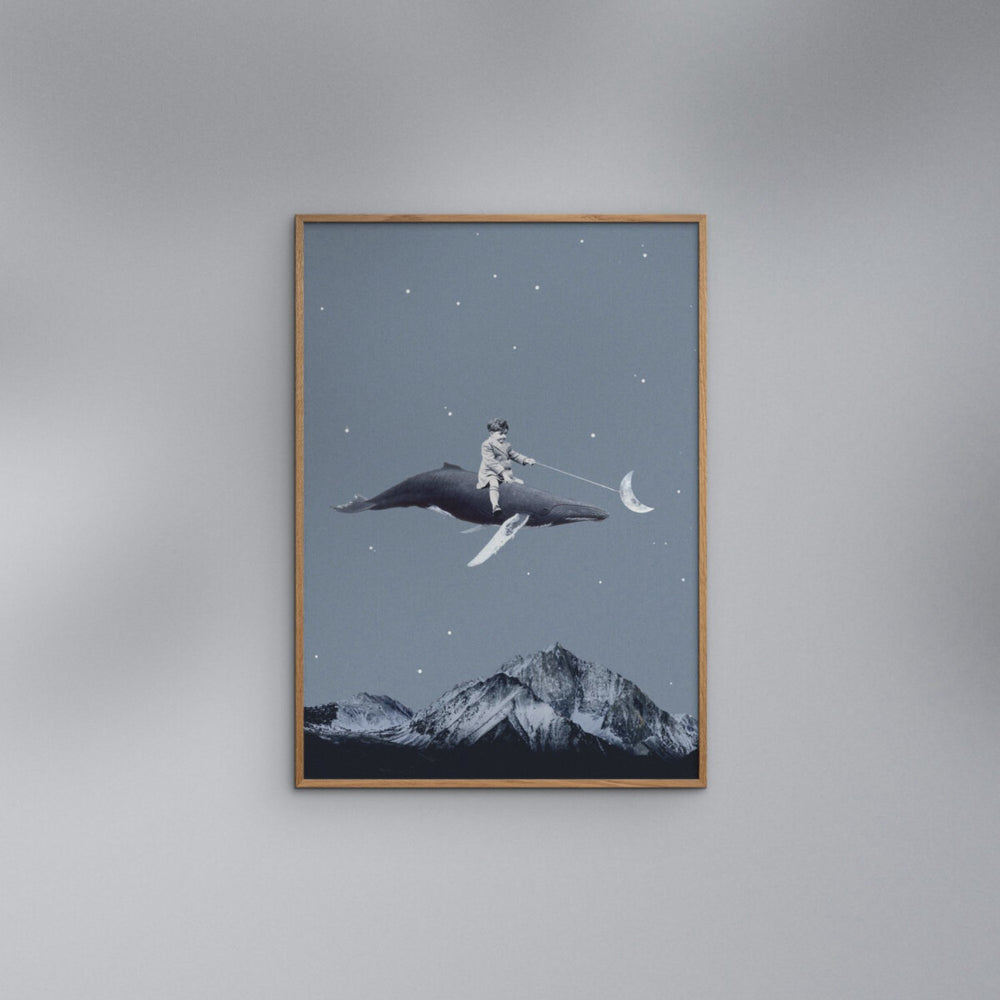 Køb Poster & Frame Leon Maarten - Aim For The Moon