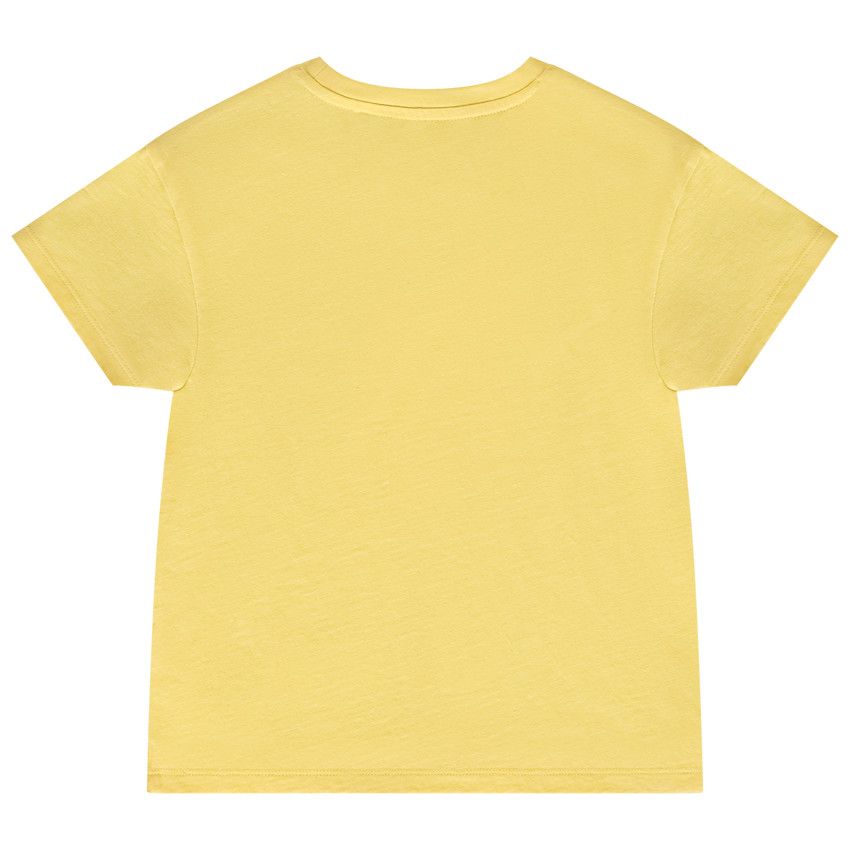 T-shirt manches courtes en coton print Cars Disney pour garçon - Jaune