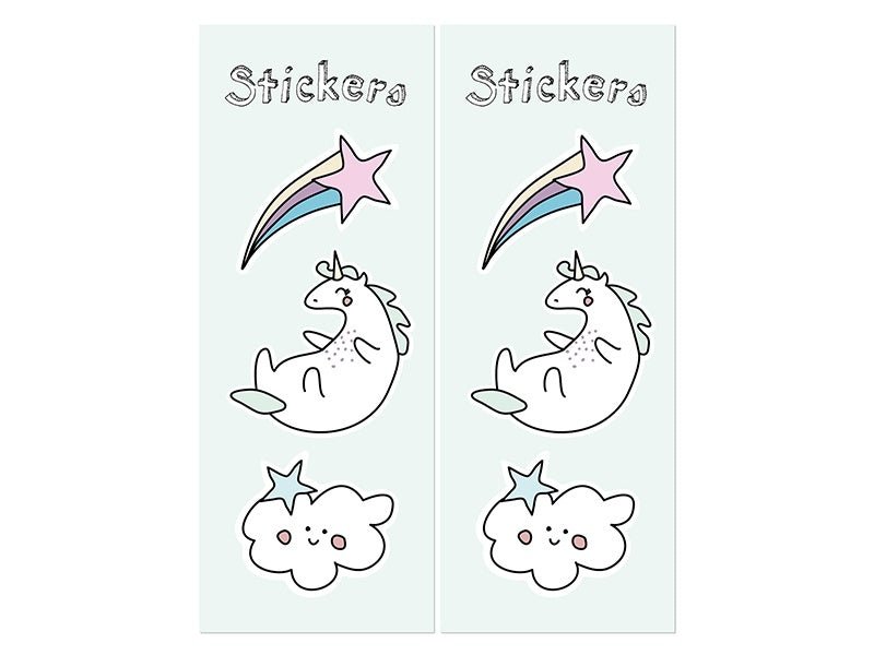 Unicorn Uitdeelzakjes Papier 18cm 6st