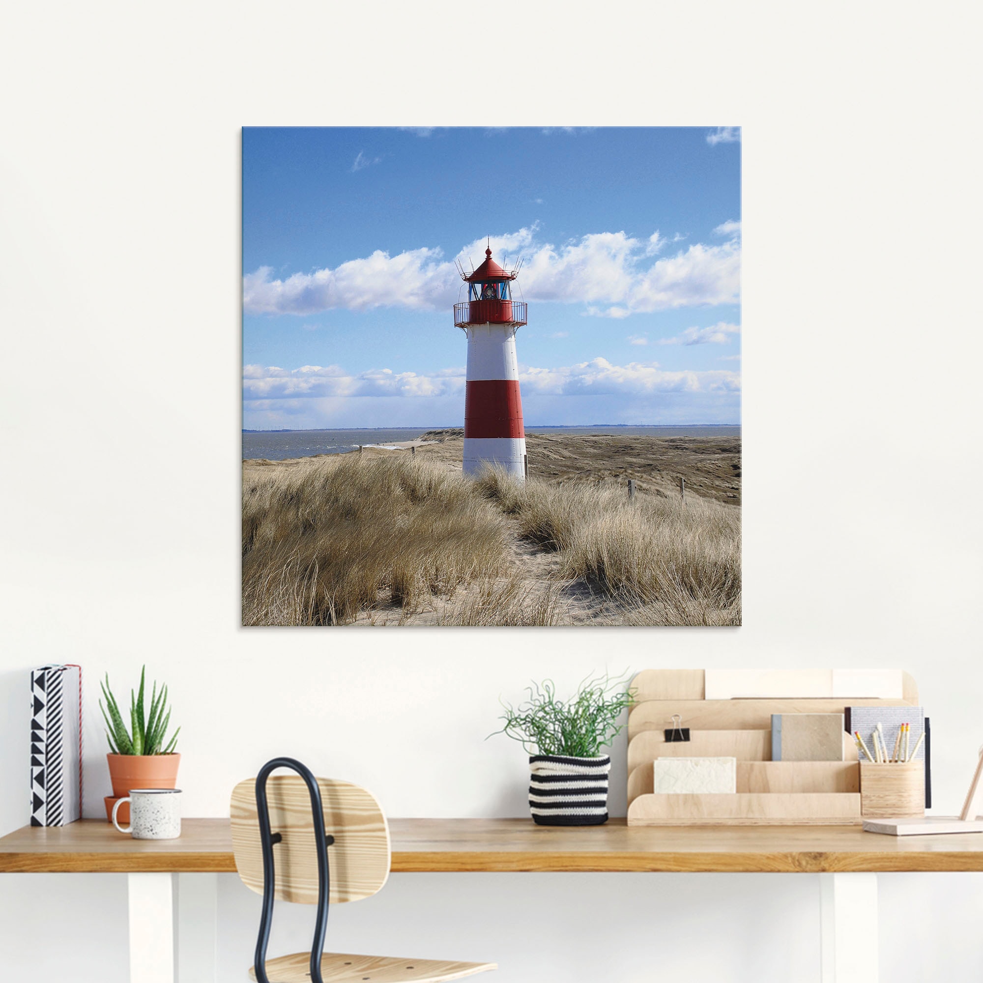 Artland Glasbild »Leuchtturm Sylt« Gebäude 1 Stk. tlg. in verschiedenen Grössen
