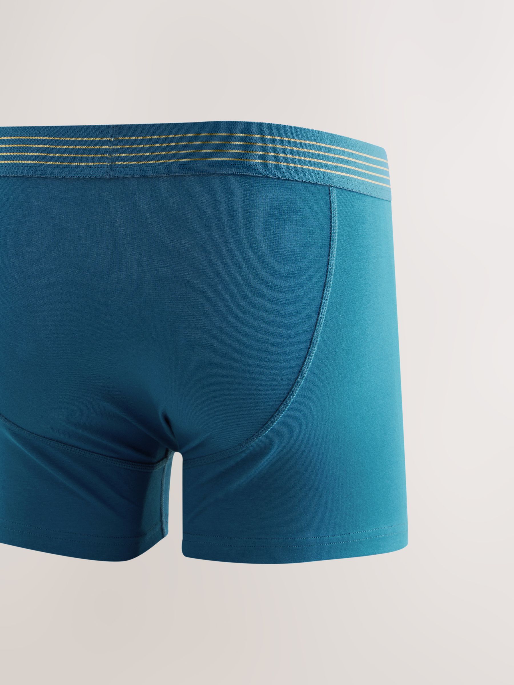 Roze/blauw/groen goudkleurige tailleband - Verpakking van 5 - Katoenrijke trunk boxers