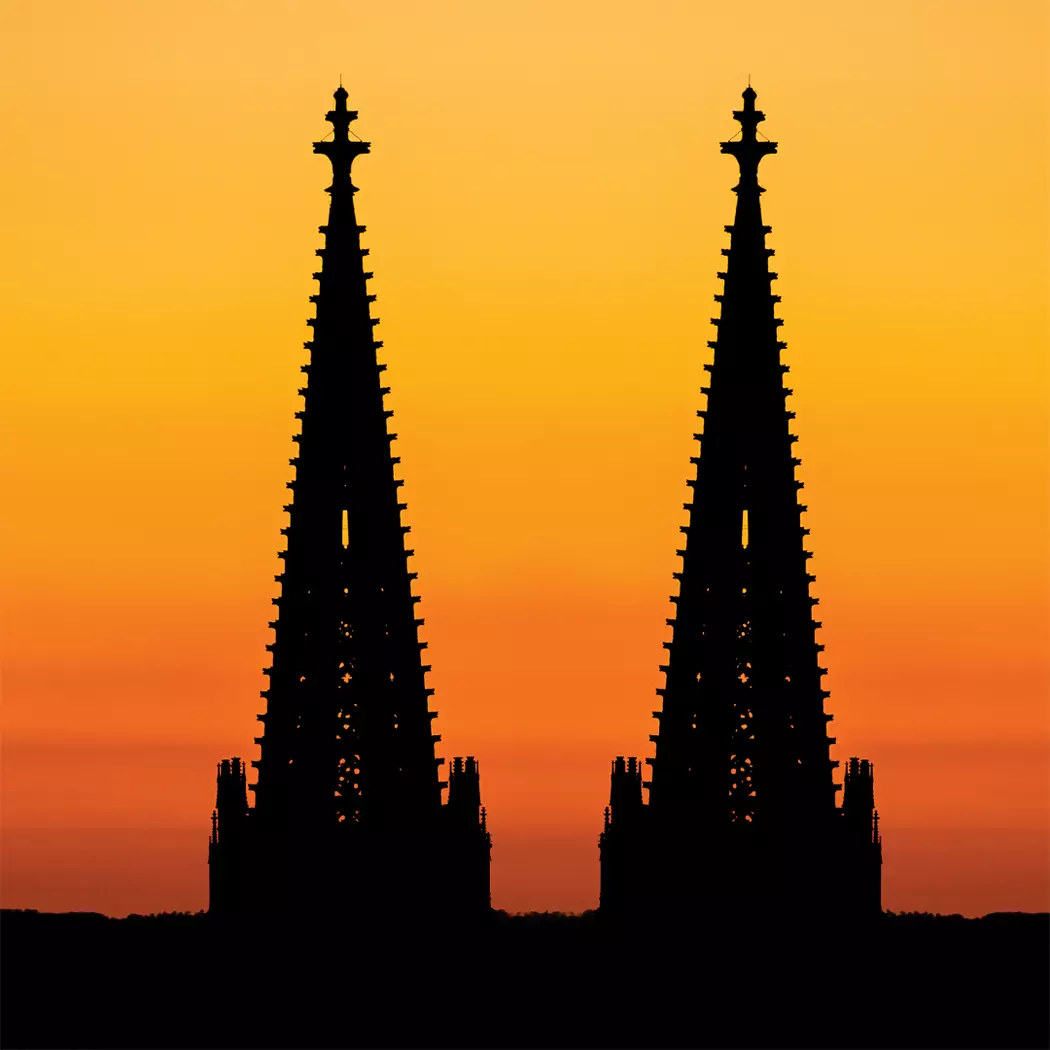 Wandbild 30 x 30 cm Cologne cathedral VI
