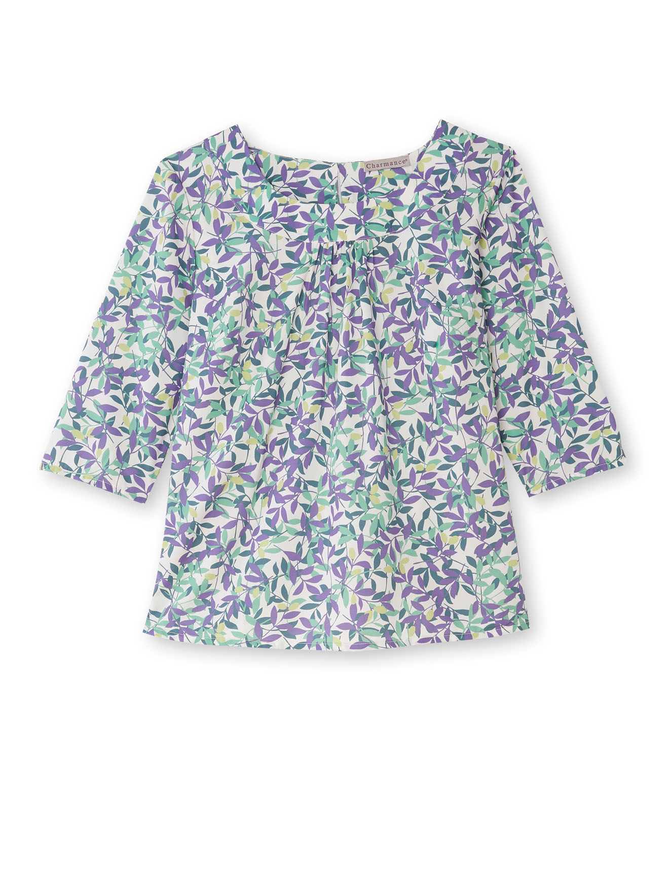Blouse à fronces en crêpe